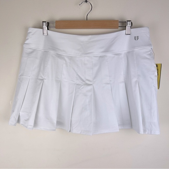EleVen By Venus Williams | Pleated Preppy Tennis Flutter Skirt Skort White | XXL - Picture 10 of 14